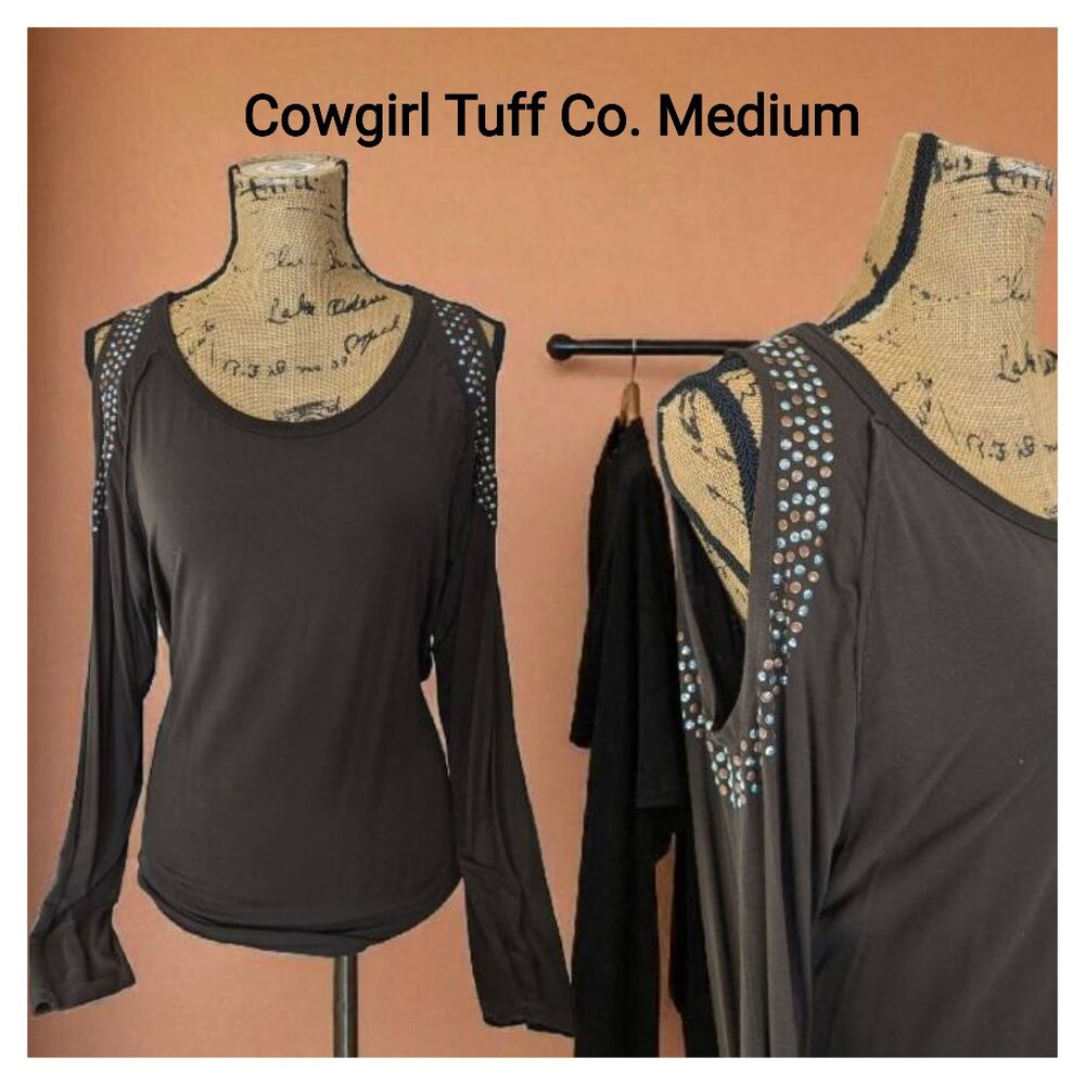Cowgirl Tuff Cold Shoulder Top